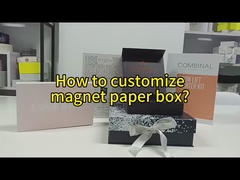 milieuvriendelijke maatwerk recyclebaar kartonpapier hard rigide magnetische doos verpakking met magnetische li
