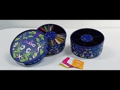 blauwe papierbuis