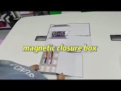 milieuvriendelijke maatwerk recyclebaar kartonpapier hard rigide magnetische doos verpakking met magnetische li