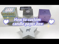 Luxe Doos met Doek Kaars Geschenk Parfum Handwerk Speciaal Open Kaars Verpakkingsdoos Met Logo