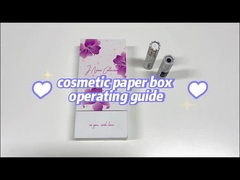 Op maat gemaakte cosmetische papieren doos huidverzorging Top en onderkant Verpakking met blaasbak