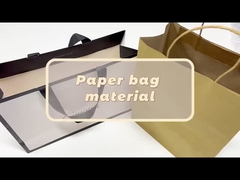 Op maat gedrukt gerecycleerd kraftpapier winkeltas Boutique stijl met je eigen logo
