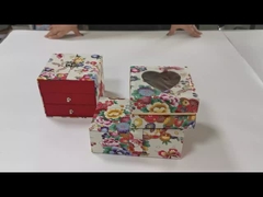 Aanpassen Printen Bloemen Mode Geschenk Handwerk Huidverzorging Gezichtscrème Drawer En Magnet Doos Met Vrouwen
