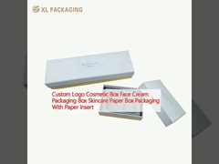 Custom Logo Cosmetische doos Gezichtcrème Verpakkingsdoos Huidverzorgingsdoos Papierverpakkingsdoos Met Invoegpapier