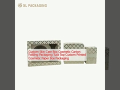 Aangepaste Huidverzorging Box Cosmetica Kartonnen Vouwverpakking Tuck Top Aangepaste Bedrukte Cosmetica Papieren Doos