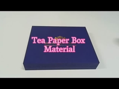 Luxe blauwe thee cadeaubon Verpakking Custom logo met EVA insert