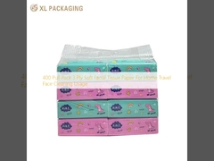 400 Pull Pack 3 Ply Soft Facial Tissue Paper voor thuis- en reisgebruik voor gezichtsreiniging