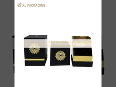 Op maat gemaakt luxe deksel en basis parfum doos huidverzorging cadeau cosmetische mode goud stempel parfum doos