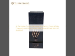 XL Verpakking Op Maat Gemaakte Dozenfabriek Lege Whisky Champagne Geschenkdoos Op Maat Gemaakte Wijnfles Geschenkdoos Met Deksel En Bodem