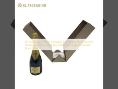 XL Verpakking Op Maat Gemaakte Verpakkingsdoos Fabriek Papier Alcohol Whisky Wijn Verpakkingsdoos Karton Magnetische Dubbele Deur Geschenkdoos