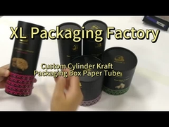 Op maat gedrukte pulp papier buis Ronde Kraft verpakkingsdoos Voor thee koffie snoep Chocolade
