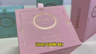 Luxe op maat gemaakte kaars geschenkdozen