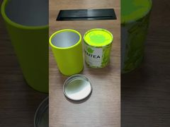 papieren buisdoos met aluminiumfolie