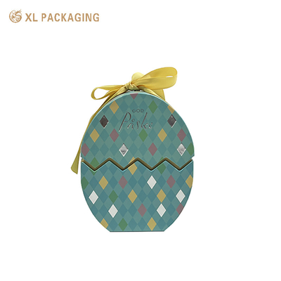 Fabriek direct Groothandel Handgemaakte Paasfeest Vakantie Ei in de vorm van een doos Spons Verpakking Papier Verpakking Zeepdoos Custom Logo Paasfeest Karton Gift Box