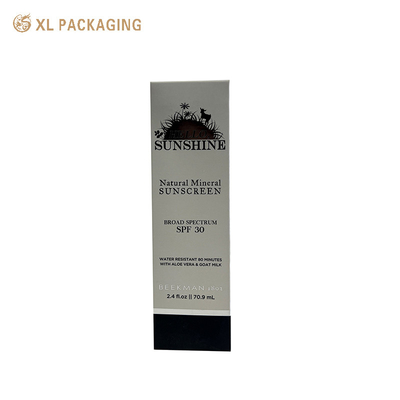kopen XL Verpakking Gedrukte Cosmetische Opvouwbare Kartonnen Doos Wit Karton Opvouwbare Kartonnen Doos Cosmetische Essentiële Olie Verpakking Doos Met Hot Silver online vervaardiging