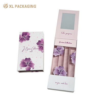 kopen Kleurrijke lippenstift Drie pakketten Documentaire doos Cosmetische cadeaubon met spiegel erin online manufacture