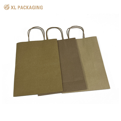 kopen Klanten leveren Kraft papieren zakken met handgrepen, Eco-vriendelijke Custom Printing Shopper Gift Craft Paper Bag online manufacture
