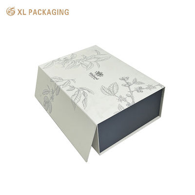 kopen Matte platte opvouwbare thee doos makkelijke montage cadeaubon voor koffie thee met zilveren folie logo online vervaardiging