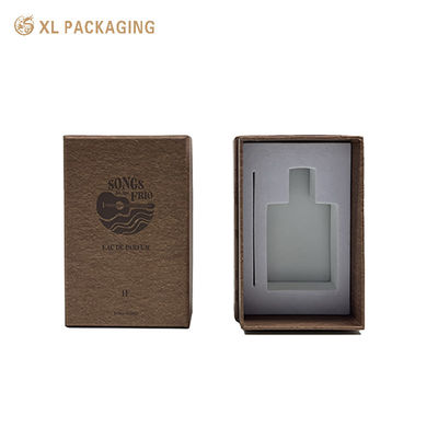 kopen Vintage bruin 3-stuk rigide parfum cadeau doos met fluweel gevlochten EVA insert en matte afwerking online vervaardiging