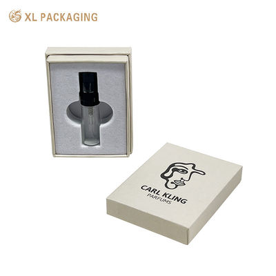 kopen Custom 3-Piece Rigid Parfums Sample Box met Embossed Logo en Velvet-Lined EVA Insert online vervaardiging