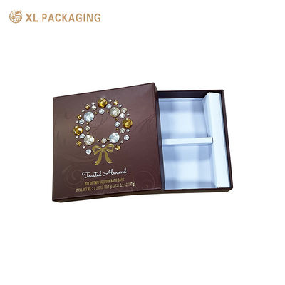 kopen Luxe bruine stijve zeep cadeaubon met 350 gram kartonpapier Invoeg goudfolie stempel en matte laminaat online vervaardiging