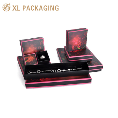 kopen Gepersonaliseerde vorm papier deksel en basis doos halsketting armband sieraden verpakkingsdoos met logo online manufacture