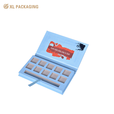 kopen Luxe Embossing Logo Soft Touch Laminatie Mode Gezicht Oogschaduw Palet Papier Verpakkingsdoos Met Spiegel online manufacture