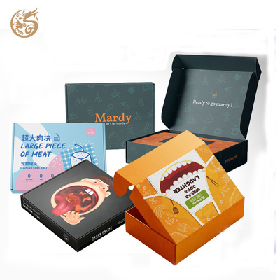 kopen Gepersonaliseerde Kraft-inwendige gegolfde papieren dozen Kleding thee cadeau mailer verzenddoos online manufacture