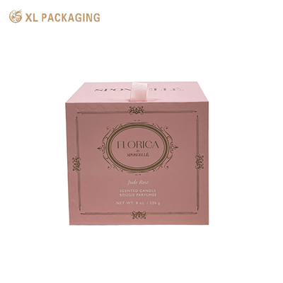 kopen Op maat gedrukt luxe roze kaarsen cadeaubon Hard karton cadeaubon voor kaarsen online manufacture