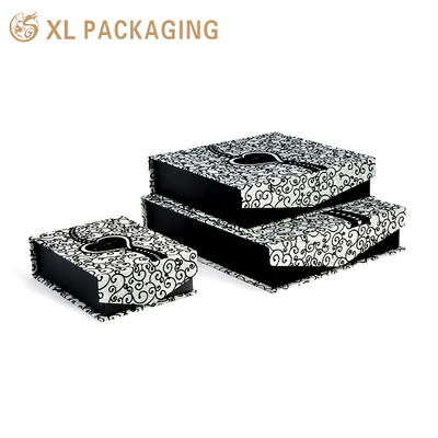 kopen Aanpassingsmaat Geaccepteerd Zwart Kleur Papier Sieraden Doos Magnetisch Papier Geschenk Sieraden Doos Eco-vriendelijke Sieraden Doos Verpakking online manufacture