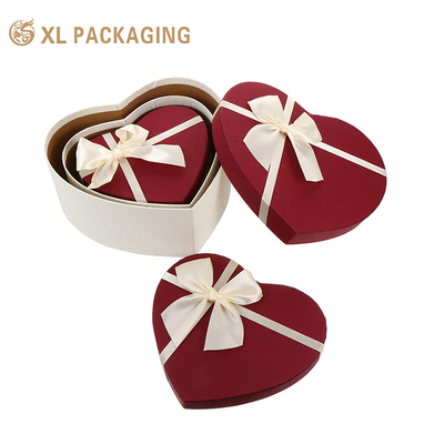 kopen Groothandel Valentijnsdag Hartvormige doos Chocolade Doos Verpakking Luxe Chocolade Geschenk Verpakking Roos Bloem Geschenk Papier Dozen online manufacture