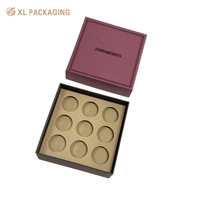 kopen Groothandel Food Candy Bar Cookie Chocolate Paper Box Met Kussen Pads Kraft Paper Divider Insert online manufacture