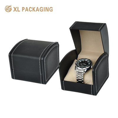 kopen Gepersonaliseerd Logo Mat Zwart Mannen Vrouwen Horloge Set Verpakkingsdoos, Kraft Papier Geschenk Verpakking Met Kussen online manufacture