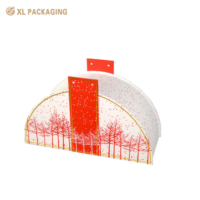 kopen Gepersonaliseerde zilvergoudkleur leeg papier verpakking collectie doos halfrond vorm ontwerp voor cosmetica online manufacture