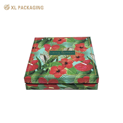 kopen Chocolade cadeaubon Gouden folie logo Groene koekjes papier doos Voedselgraad 9 stukjes Chocolade verpakkingsdoos online manufacture