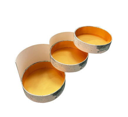 kopen Warm stempelen oppervlakte behandeling op maat Luxe Drie lagen ronde vorm cilinders papier buis voor chocolade thee in CMYK kleur online manufacture