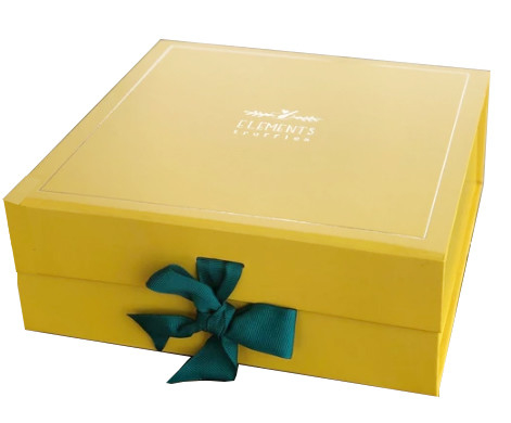kopen XL verpakking Custom verpakkingsdoos Factory Soft Touch Yellow Cardboard Ribbon Magnetic Closure Rigid Box Klappend kledingdoos Collectie doos online vervaardiging