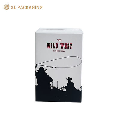 kopen Wild West Themed Stijve Parfum Cadeaubox met Rood-Zwarte Binneninzet en 2mm Dikte voor Mannen Geur online vervaardiging
