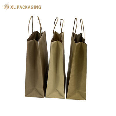kopen Klanten leveren Kraft papieren zakken met handgrepen, Eco-vriendelijke Custom Printing Shopper Gift Craft Paper Bag online manufacture