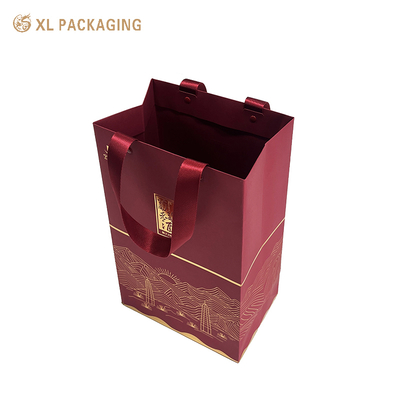 kopen XL Verpakking Mode Luxe Speciaal Papieren Handtas Rood Sieraden Halsketting Armband Oordelen Verpakkingsdoos Geschenktassen online vervaardiging