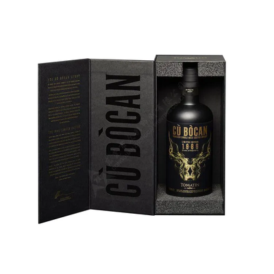 kopen Custom 750 ml wijnfles cadeau doos sponsbak Inbreng Magnetische sluiting met gouden folie logo online vervaardiging