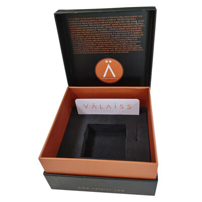 kopen Textured Cosmetic Gift Box Sponge Insert Rose Gold Foil Embossed Logo Paper Packaging voor Luxe huidverzorging online vervaardiging