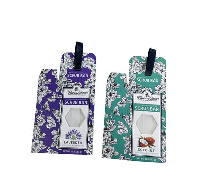 kopen Machine Made Foldable Card Box Bright Color Printing Clear Window Display for Soap Gift Set Wholesale online vervaardiging