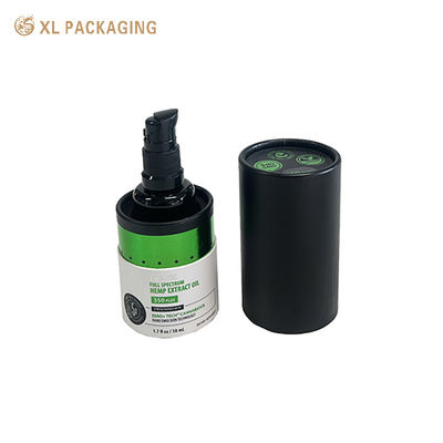 XL Verpakking Op Maat Gemaakte Verpakking Doos Op Maat Bedrukte Essentiële Olie Papieren Koker Wit Zwart 30 ml Essentiële Olie Papieren Koker Verpakking