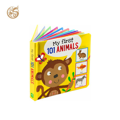 Op maat gemaakt bordboek voor kinderen met dikke bordpagina's (1,5-3 mm) en full-color CMYK-drukwerk