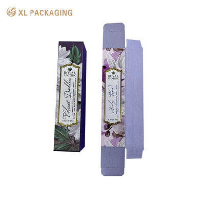 Opvouwbare papieren doos met aangepast logo met stevig kaartpapier en flat-pack ontwerp voor cosmetische verpakkingen