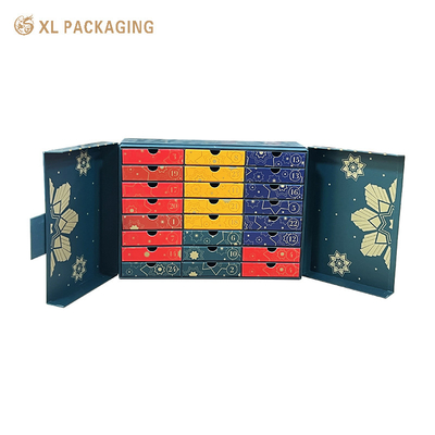 24 laden Adventkalender Verpakkingsdoos Thee Warm Koffie Chocoladezak Adventkalender