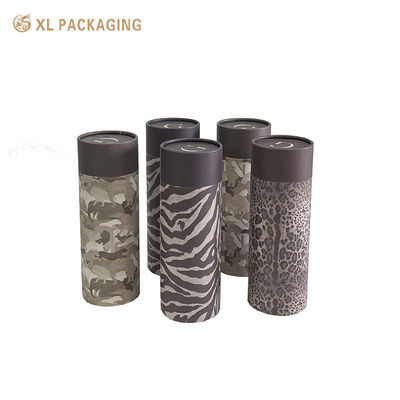 Aangepaste 1,5 mm kartonnen kraftpapier buisdoos met 120 gram wit kraftpapier en 4C dierpatroon print
