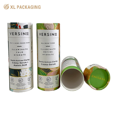 XL Verpakking Op maat Verpakking Fabriek Eco-vriendelijk Essentiële Olie Papierbuis Goudfolie Ronde Karton Lipgloss Tube Verpakking