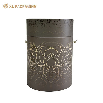 Draagbare touw handvat papier buis verpakking met 157gm kunstpapier en aanpasbare luxe druk voor premium cadeautjes